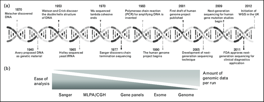 DNA Sequence timeline